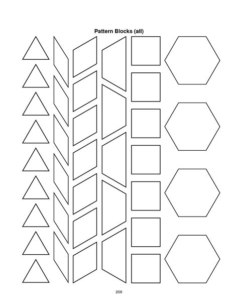captivating  images  blank alphabet pattern block template
