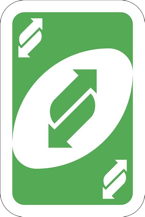 green reverse card clipart   transparent png creazilla