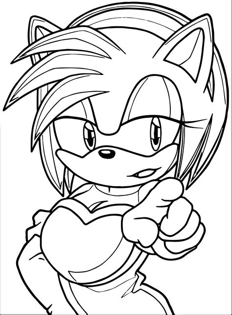 cool amy rose  coloring pages amy rose tigger alexa coloring