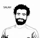 Salah Mohamed Pages Coloring Coloringpagesonly sketch template