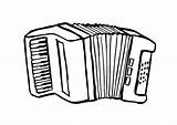 Accordion Coloring Large sketch template