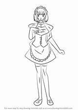 Maid Draw Sama Step Drawing Kaichou Wa Honoka Tutorials Anime Drawingtutorials101 sketch template