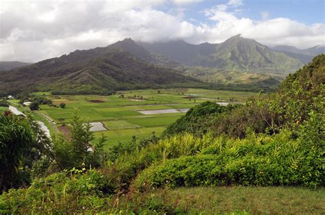 hanalei valley overlook kauai hawaii
