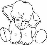 Riscos Elefantinhos Elephants sketch template