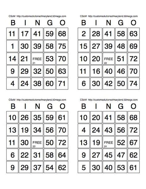 bingo caller card printable ryatila