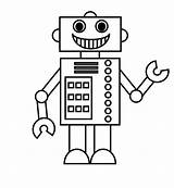Coloring Robot Pages Shapes Print Kids Robots Shape Printable Color Top Smiling Little Colouring Clip Toddler Made Different Online Craft sketch template