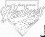 Coloring Padres Diego San Logo Bay Padre 26kb 250px sketch template