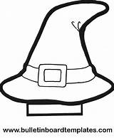 Hat Witch Coloring Printable Witches Pages Halloween Template sketch template