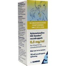 xylometazoline hcl mg neusdruppels sandoz  ml kopen gezondheid aan huis