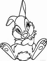 Thumper Coloring Pages Disney Bunny Bambi Cartoon Getcolorings Printable Rabbit Color Wecoloringpage sketch template