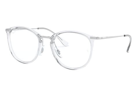 Ray Ban Eyeglasses Rb7140 Man Silver Frame Multicolor Lenses 49 20 In