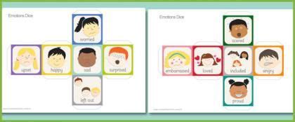emotions dice social emotional skills preschool emotions feelings