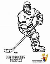 Coloring Hockey Pages Player Players Color Kids Book Printable Boys Game Print Popular Coloringhome Sheets sketch template