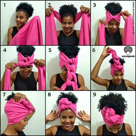 Cute Headband Tutorial Black Women Scarf Hairstyles Curly Hair