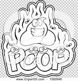 Poop Stinky Pile Lineart Character Text Over Illustration Clipart Royalty Vector Smell Thoman Cory Clip sketch template