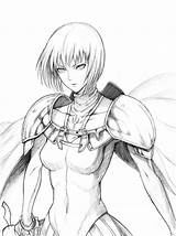 Claymore Anime Clare Characters sketch template