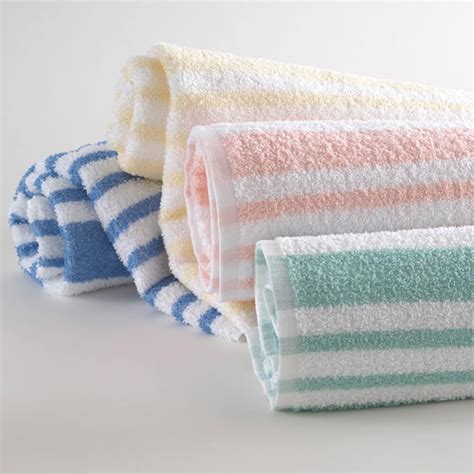 martex tropical stripe pool towels slx hospitality