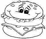 Disegni Panino Bambini Burger Panini Coloring Hamburger Disegnidacolorareonline Idee Successivo Sandwich Cibo sketch template