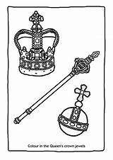 Colouring Crown Jewels Jubilee Activities London Activity Check Fun Priddy Books sketch template