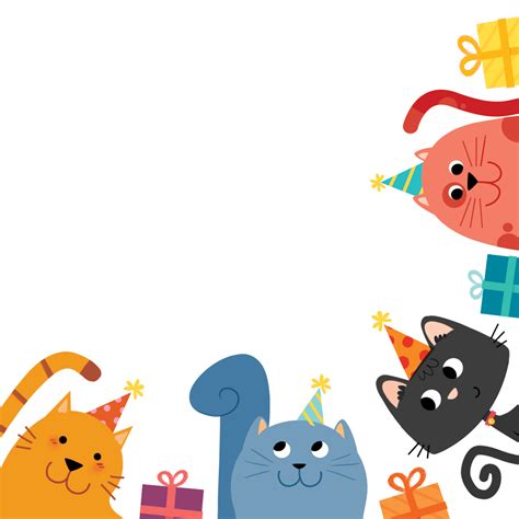 kitty cornered  printable birthday invitation template
