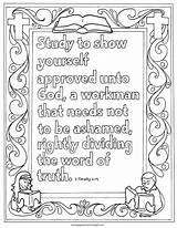 Timothy Coloring Pages Kids Printable Study Show Approved Bible Yourself Mr Verse Coloringpagesbymradron Sheets Adron School Sunday Adult Book Verses sketch template