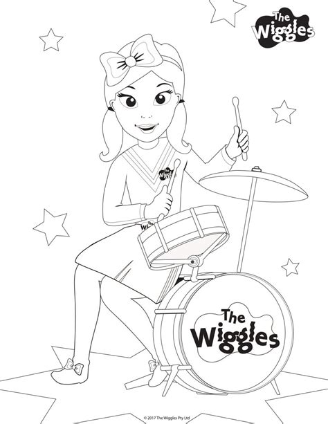 wiggles coloring pages  getdrawings