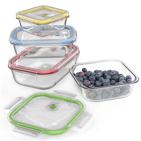 Vremi 18 Piece Glass Food Storage Containers With Locking Lids Bpa