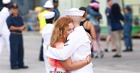 strangers help woman after her husband was deployed popsugar love and sex