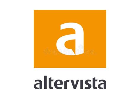 altervista logo editorial stock photo illustration  icon