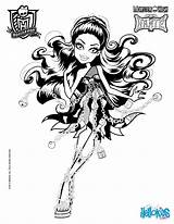 Monster High Spectra Coloring Vondergeist Pages Haunted Print Hellokids Color Shimmer Shine Online Girls Dolls sketch template