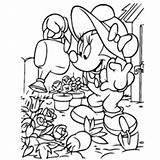 Minnie Coloring Mouse Pages Busy Cute Watering Printable Plants Print Toddler Getcolorings Color Disney Getdrawings sketch template