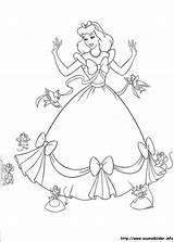 Aschenputtel Ausmalbild Cinderella Princesses Cinderela sketch template