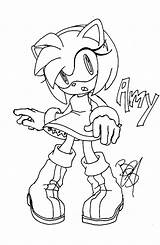 Amy Rose Coloring Pages Baby Cute Deviantart Sketch Template sketch template