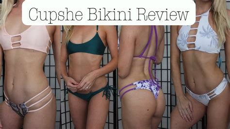 cupshe 10 bikini try on haul and review youtube