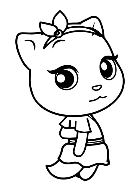 talking angela sad coloring pages talking angela coloring pages