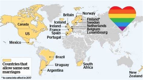 Countries That Legalized Same Sex Marriage