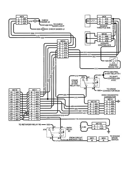 ddec  wiring diagram detroit sel series  ecm  detroit diesel wiring schematics