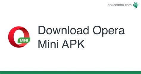 opera mini apk android app