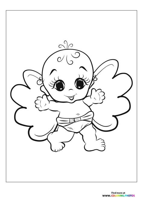 baby fairy coloring pages  kids