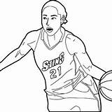 Durant Kevin Coloring Pages Nba Getcolorings Color Getdrawings sketch template