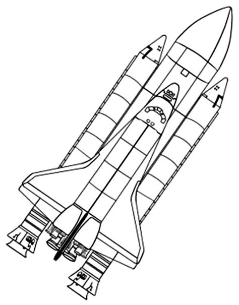 realistic illustration  nasa space shuttle coloring page kids