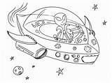 Spaceship Coloring Kids Pages Printable sketch template
