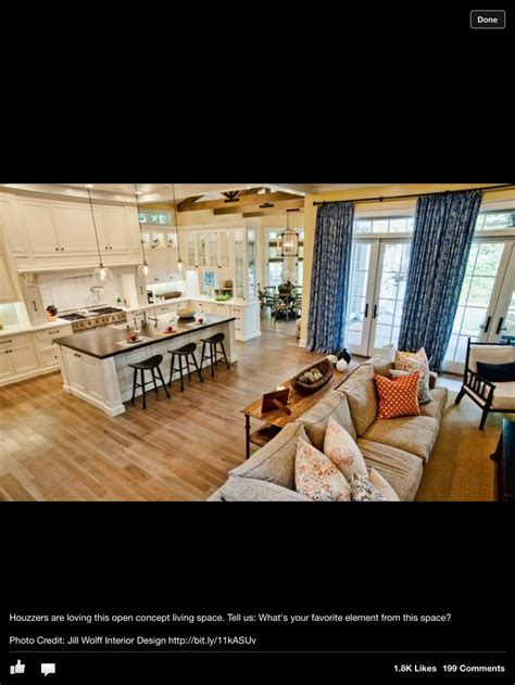 images  kitchenfamily room combo  pinterest country