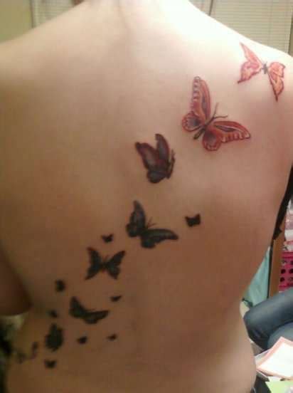 sports flying butterfly tattoos