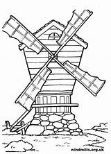 Windmill Windmills Colouring Coloring Drawing Getdrawings Colour Print sketch template