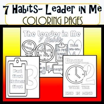habits  leader   coloring pages    version