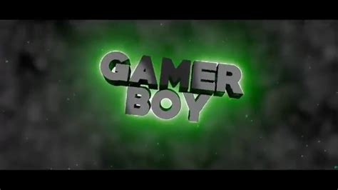 intro  gamer boy youtube