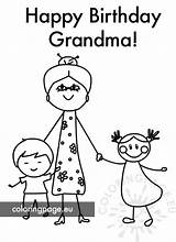 Grandma Coloringpage sketch template