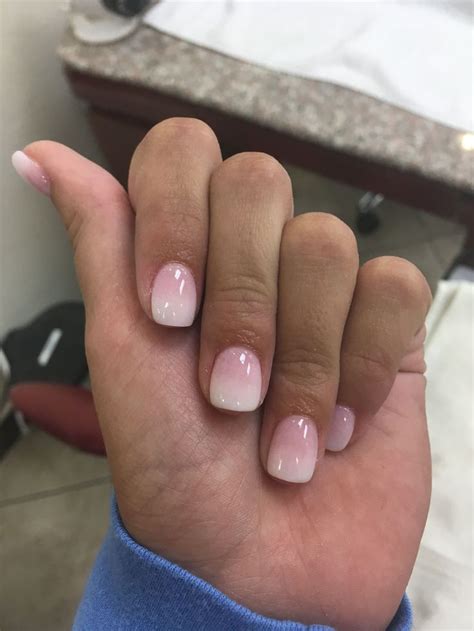 pink ombre nails dipped nails dip powder nails