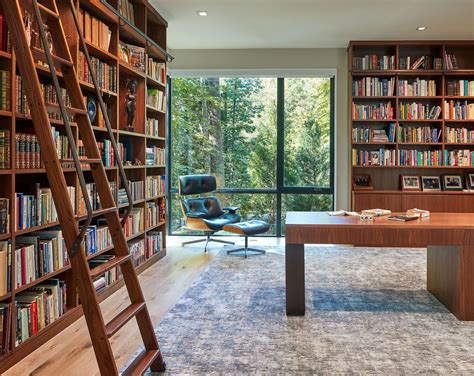 designing  library   contemporary home mansion global